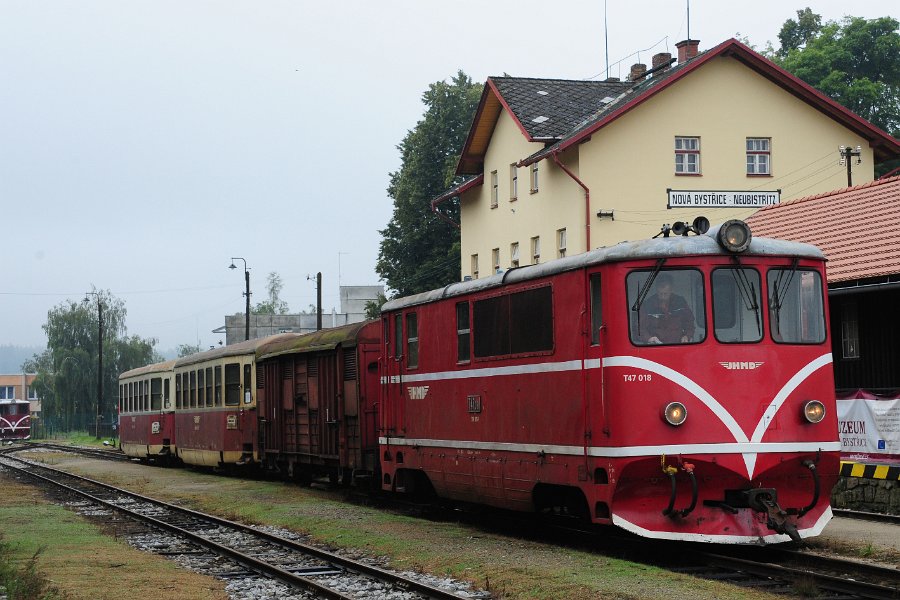 2020.07.19 JHMD T47.018 und T47.005 Jindřichův Hradec - Nová Bystřice (1)